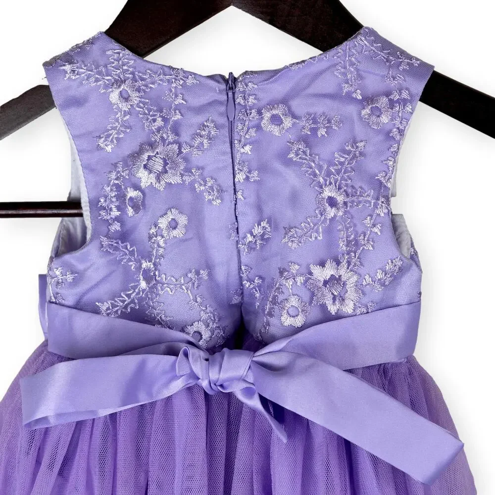 Shein Girls Purple Lavender Party Dress Sleeveless 68 (3-6 months)